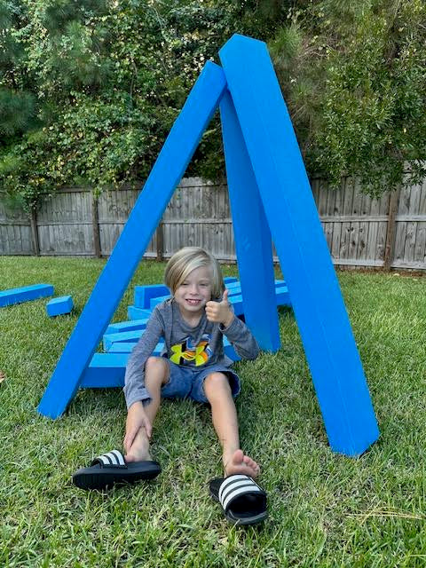 Add-On Large Blue Brick Blocks