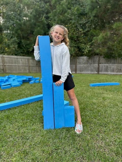 Add-On Large Blue Brick Blocks