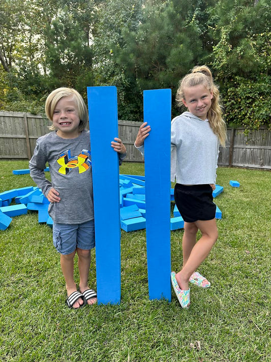 Add-On Large Blue Brick Blocks