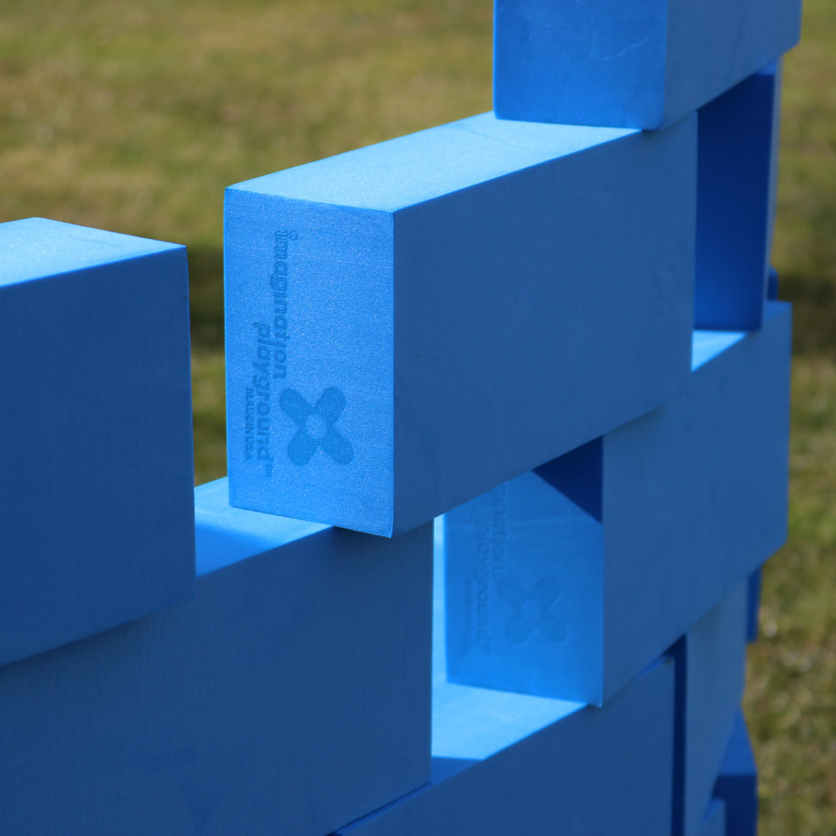 Blue Ridge Block Blue Brick Blocks | 45‑Piece Foam Building Block Set for Creative Play ...