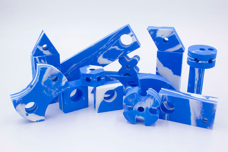 Blue Small Blocks Small Blue and White Blocks Set – 70 Piece – Imagination Playground